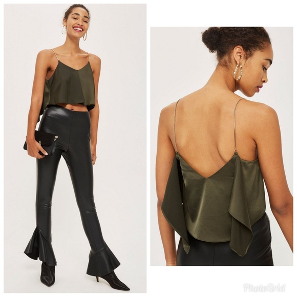 Gold chain strap top Clearance